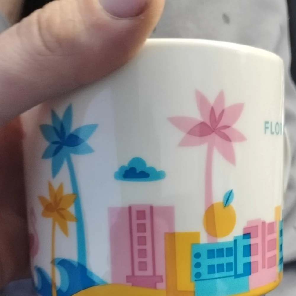 Starbucks Florida Mug - Pink, Blue, Orange - Picture 4 of 7